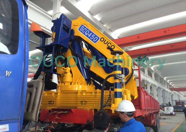 High Safety Pickup Truck Mounted Jib Crane 22T 360 Degrees Continually Rotary
