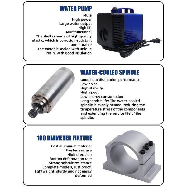 3.2kw 4 Axis CNC Cutting Carving Milling Machine Wood CNC Router for Furniture Making