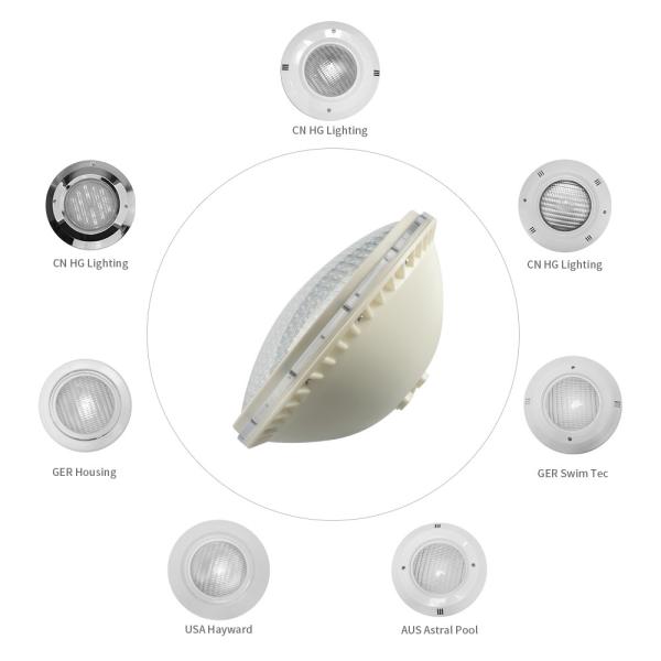 White color IP68 waterproof ABS 12V par56 led swimming pool lights