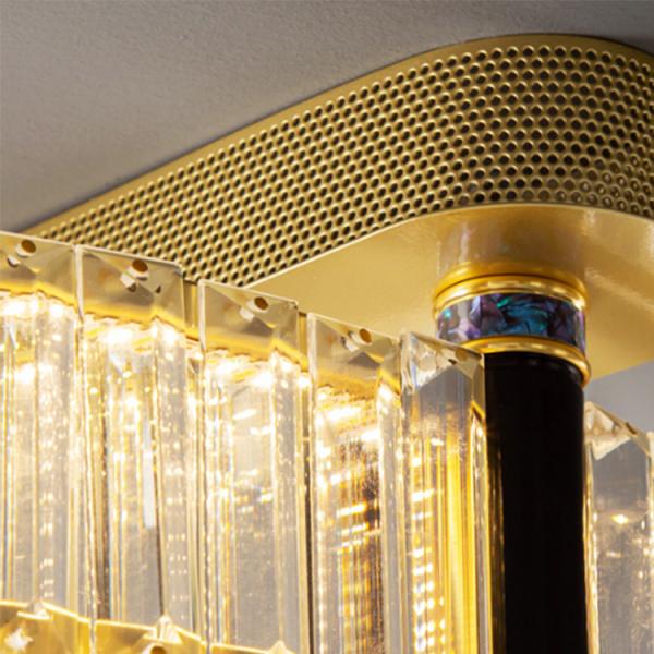 High Color Rendering Index Ra Crystal LED Ceiling Light for Middle Size Hotel Lobby Chandelier