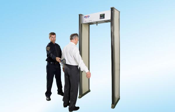 6.0 Large screen LCD Door Frame Metal Detector 18Zones Explosive Detection Equipment
