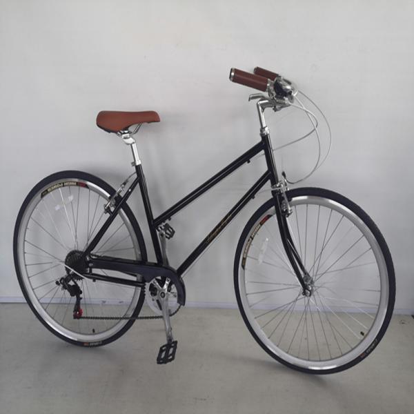 Front and rear wheel V brake 7 speed 26 inch bicycle custom adult womens city cruiser bike with hard frame