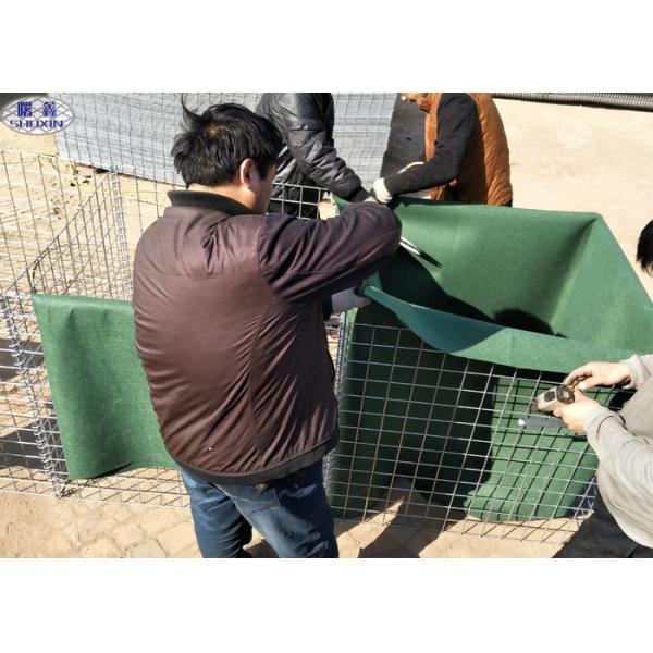 Military Hesco Bastion Sand Filled Barriers Retaining Wall For Protection