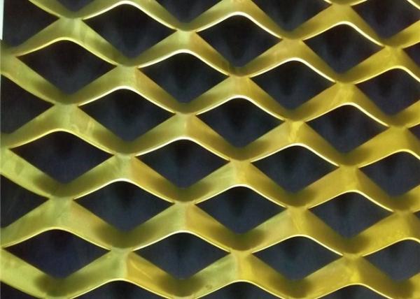 Plain Decorative Expanded Metal Mesh Sheet T304 4.0mm Thickness 2.5m Width