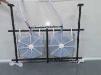 réchauffeur en forme de bobine de 400V 3P 24KW PTFE avec le tube SUS316 de cadre en dehors de la couverture PTFE pour le liquide chimique