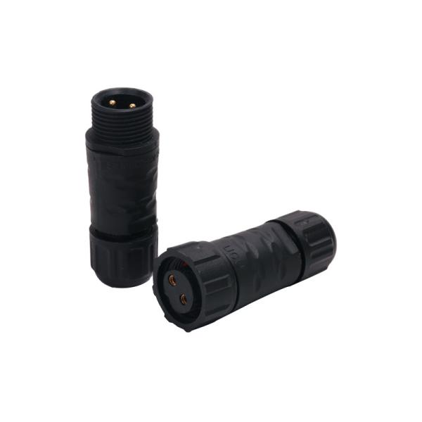 conector reto do conjunto plástico circular fêmea do poder superior dos conectores 2pins