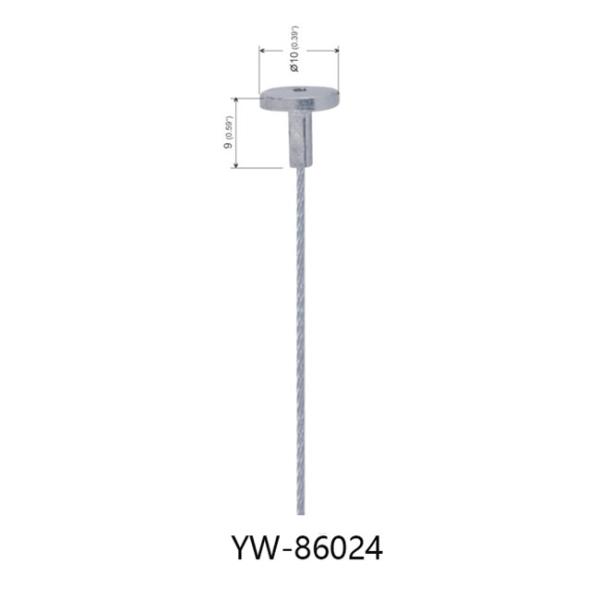 Art Cable Hanging Systems Four que os pés parafusam o bronze do grampo chapeou o diâmetro YW86023 do níquel 1.5mm