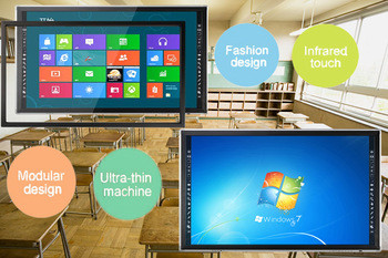 Hight Resolution 84 Inch IR Multi Touch TFT Touch Screen LCD Monitor for Teaching, Present