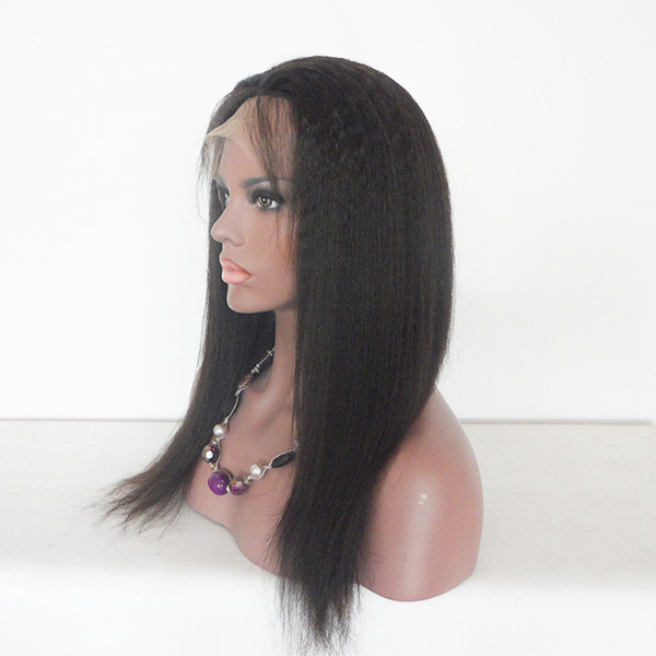 Yaki style 130% density full lace wig/ lace front wig remy human hair