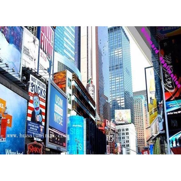 Waterproof White 4mm Signage Aluminum Composite Panel For Advertising