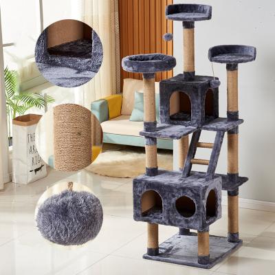 Cat Tree Scratch Post comme photo ou jouets personnalisés Type Jouets interactifs Faux fourrure corde