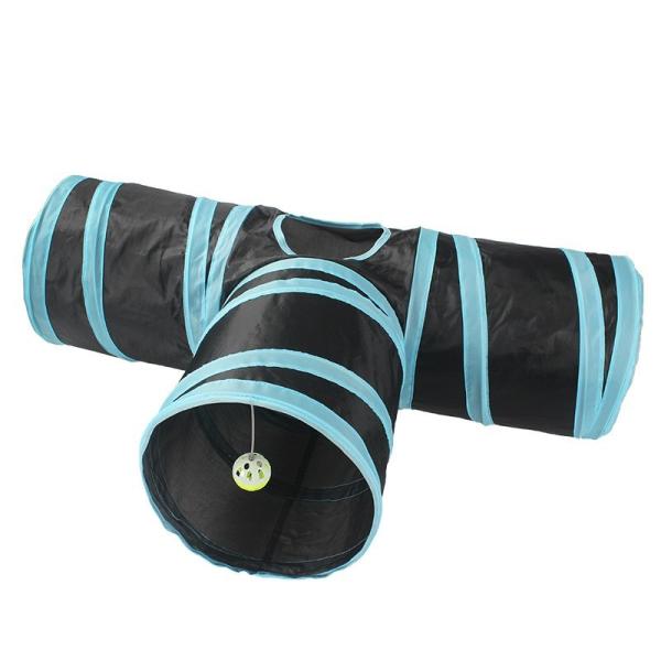 Тоннель кота любимца поставляет сверла игрушки кота тоннеля кольца кота канал кота ведра бумажного трехстороннего взбираясь складной