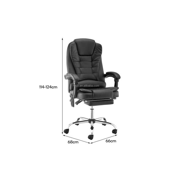 Traditional Design Style Gaming Chair with Heater Function and Synthetic Leather Cover