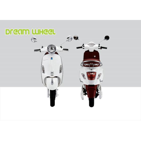 10 Inch Two Wheeled Pedal Assisted Scooter 60V 1000W Vespa Style Throttle