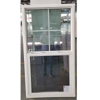 Janela pendurada única de estilo americano UPVC Janela deslizante de vinil para cima para baixo