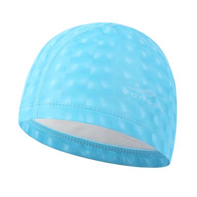 impermeable oreja larga protección del pelo natación piscina natación gorras nuevo cubo de agua rejillas adultos PU som