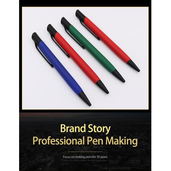 Bureau de l' école de papeterie Bevel en métal Top Pressing stylo à bille avec logo