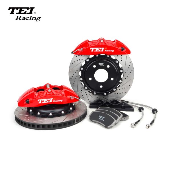 P40ns 4 Piston Caliper With 300/330*28 Mm Disc Front Brake Kit For 16/17 Inch Wheel Car