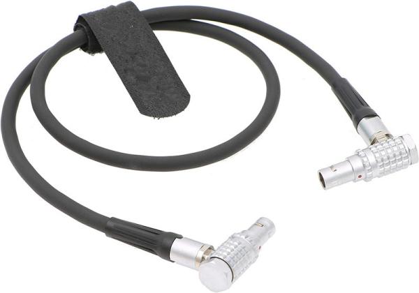 Right Angle Camera Power Cable Lemo 2 Pin To 2 Pin For ARRI Alexa