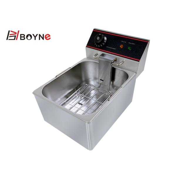 Single Tank Fryer Single Basket Electric Deep Fryer For Restaurant
