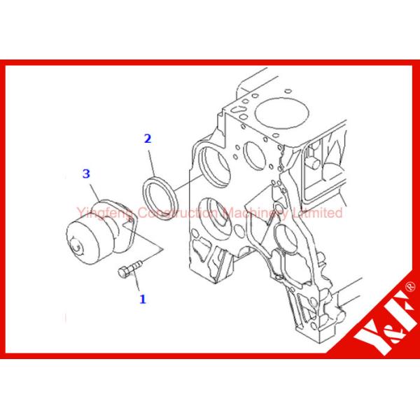 Малошумная землечерпалка разделяет Assy 6735-61-1501 6735-61-1502 водяной помпы