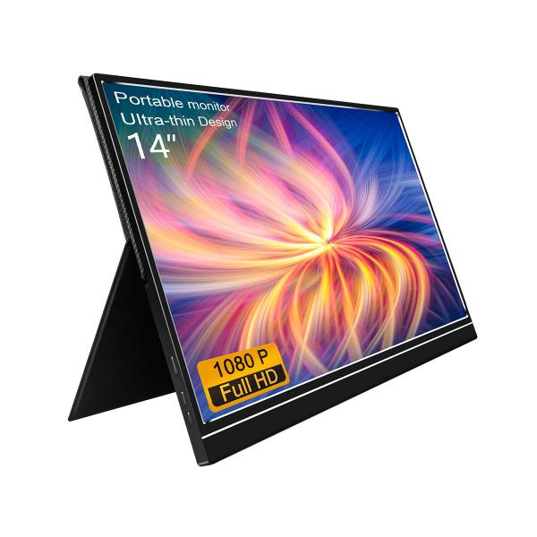 Micro USB Port Ultra Light 14 Portable Extended Monitor For Smartphone