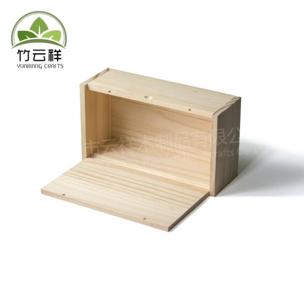 Cajas de joyería de madera de pino sin terminar caja de joyería personalizada con cerradura