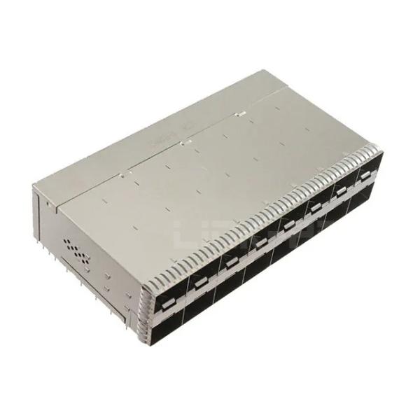 TE 2340033-5 zSFP+ Cage Assembly 2x8 Port With Integrated Connector 56 Gb/s EMI Springs