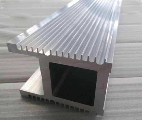 Natural Silver Finish 6063 T5 / T6 Industrial Aluminium Profiles For Co2 Laser Equipment