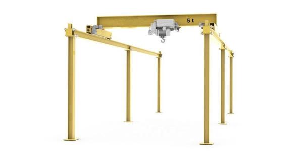 Energy Efficient Single Girder Overhead Crane Europe Style With Remote Control