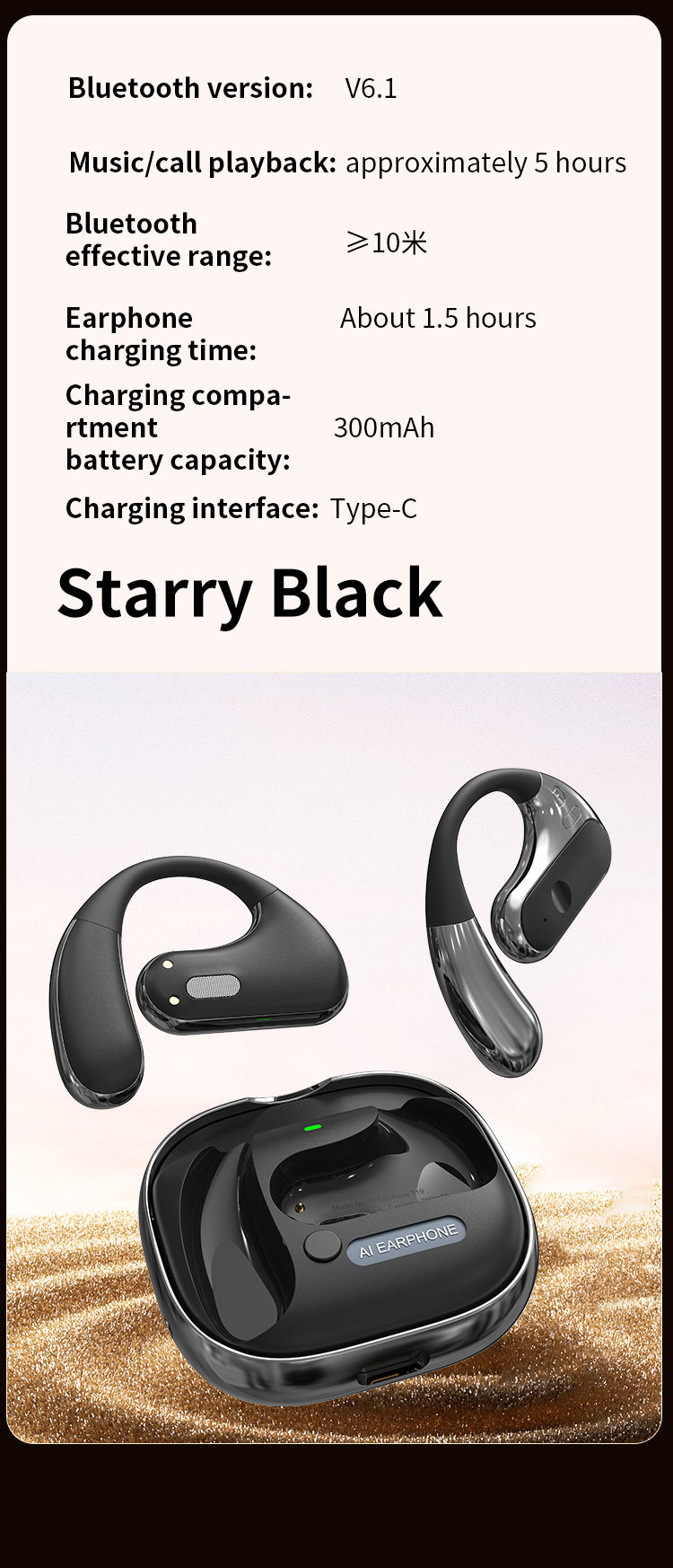 Video Call Language Translation Earphone 147 Languages Two Way Translation Device