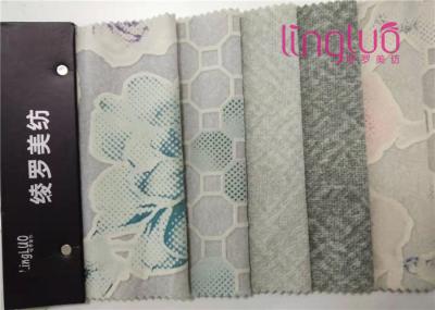 Nylon 66 Flocked Sofa Cloth Material Fabric SGS With Antifouling Performance
