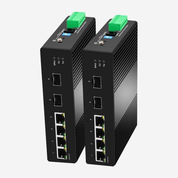 10 100 portas ethernet espertas fáceis do interruptor 4 do gigabit industrial de 1000Mbps 2SFP