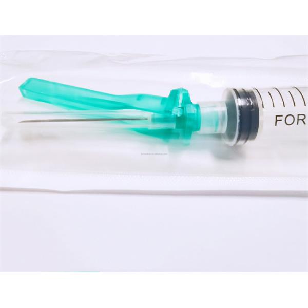 Sterile Medical Disposable Safety Syringe With Safety Needle 16G-30G FDA51K