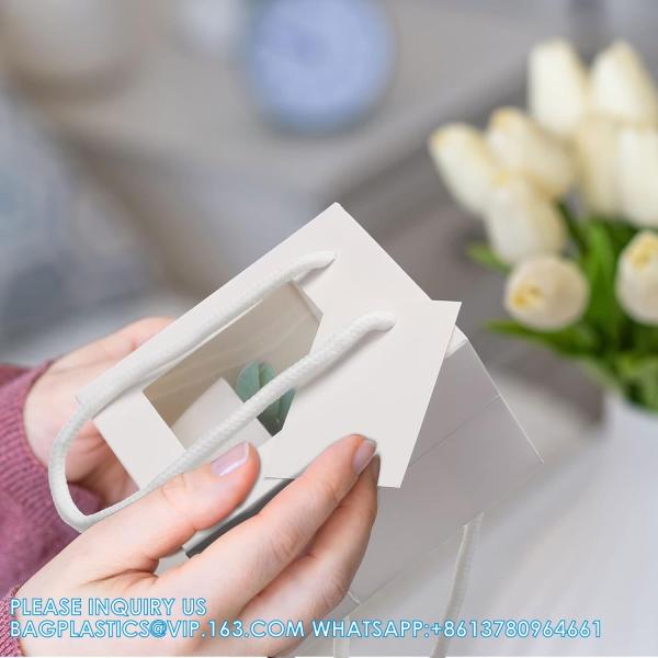 Bags With Window 10x7x5 Gift Bags For Mother'S Day Proposal Candy Gift, Festival Gift Packaging
