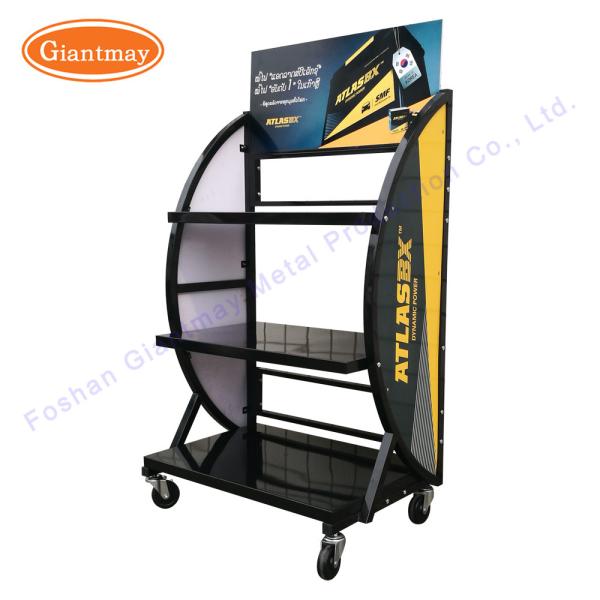 Электрическая стойка автомобильного аккумулятора стеллажа для выставки товаров хранения батарей велосипеда