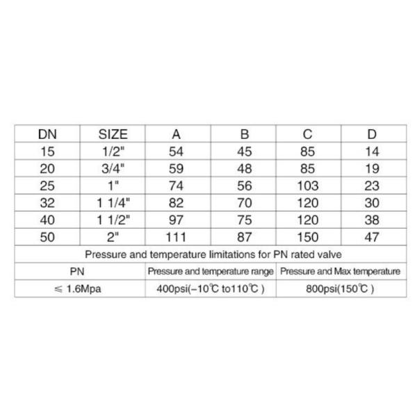1/2 Inch BSPT Male X Female Thread Double Union Forged Cryogenic Brass Ball Valve