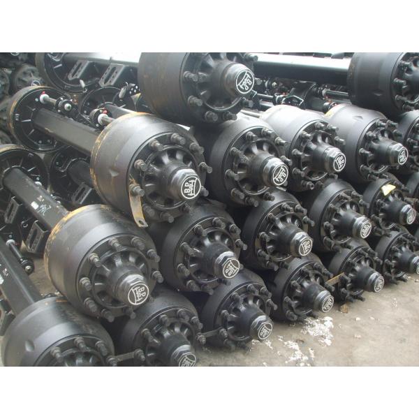 Container Chassis Trailer Flat Bed Trailors , Skeleton Semi Low Bed Semi Trailer