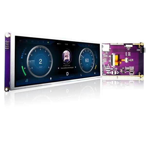 Affichage de 7,84 de pouce de barre IPS TFT LCD de style 1280x400 MCU pour le moniteur de voiture
