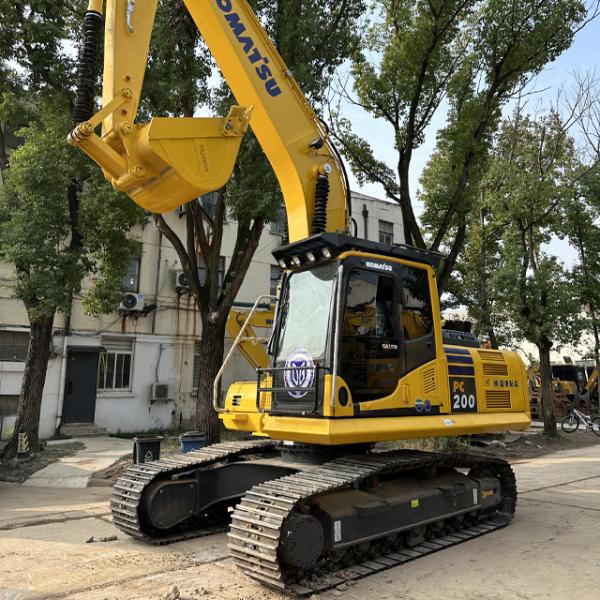 Excavadora de 20 toneladas da marca japonesa Komatsu PC200-8N1 Excavadora usada para equipamentos de construção Komatsu