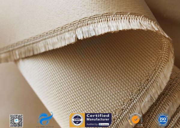 Brown 31oz Silica Fabric 800℃ Working Temperature 0.05 Thick Fireproof Curtain