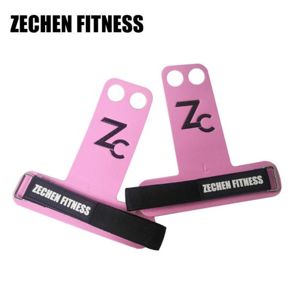 Gymnastics Palm Crossfit Carbon Fiber Hand Grips Pink 2mm Leather Fitness Gym For Women