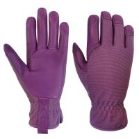 Les gants de jardinage de travail de pourpre de filles garnissent en cuir pour Rose Garden Multiple Sizes