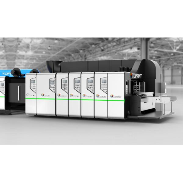 Custom Color 300 Sheet / Min Flexo Printer Slotter With Feed System