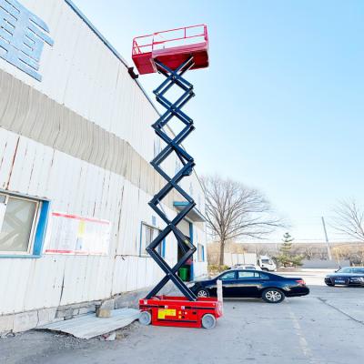 2000 kg Peso do carregador Todo o terreno Plataforma de elevação hidráulica de trilho para trabalho aéreo