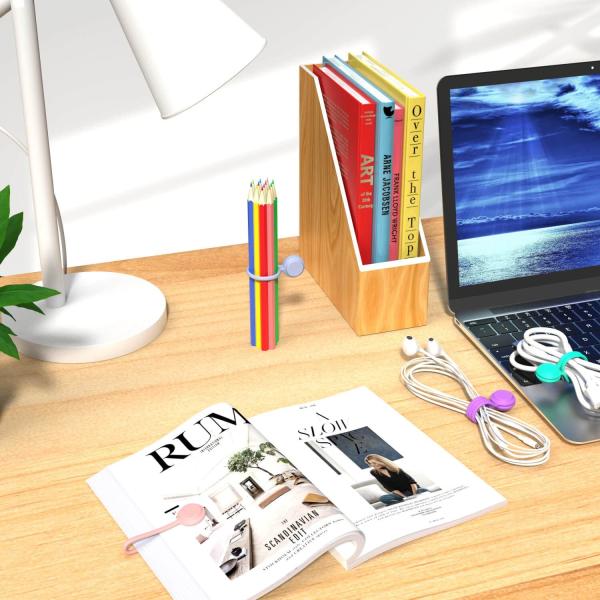 Силиконовые магнитные кабельные галстуки многоразовые кабельные организаторы наушники кабели USB кабельный менеджер хранитель обертывание галстуки ремни закладки