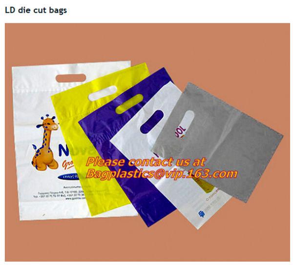 Soft loop handle 100% biodegradable plastic bags plastic bag biodegradable, COMPOSTABLE