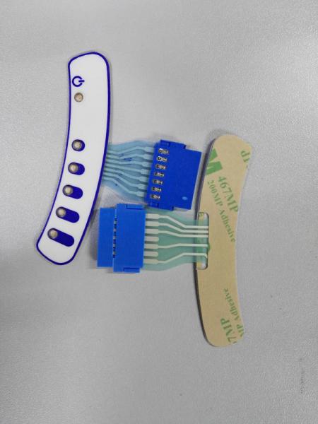 One Key Flexible Membrane Switch Control Panel With LED Light / Silk Screen Print