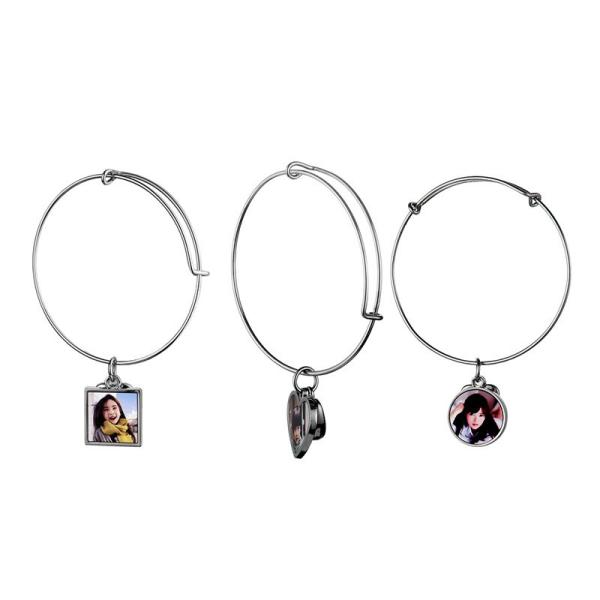 Bracelet de sublimation personnalisé en blanc Bracelet métallique personnalisé pour l'impression par sublimation