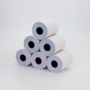 NCR Paper carbonless copy paper enabling creation of duplicate business forms receipts and invoices without carbon paper